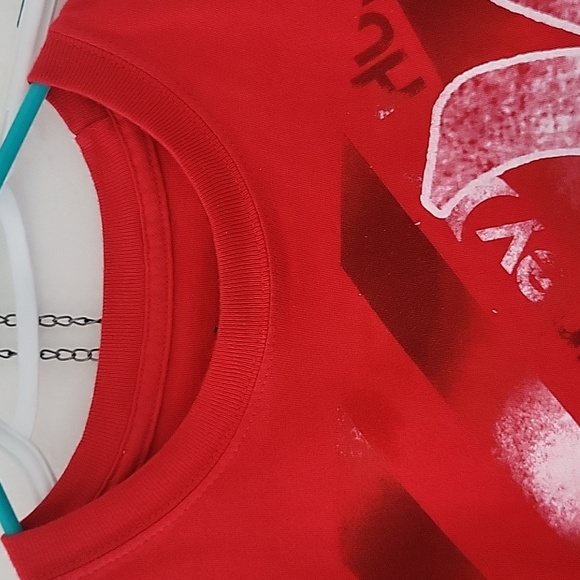 Hurley men's regular fit color red black white size L - Picture 4 of 8